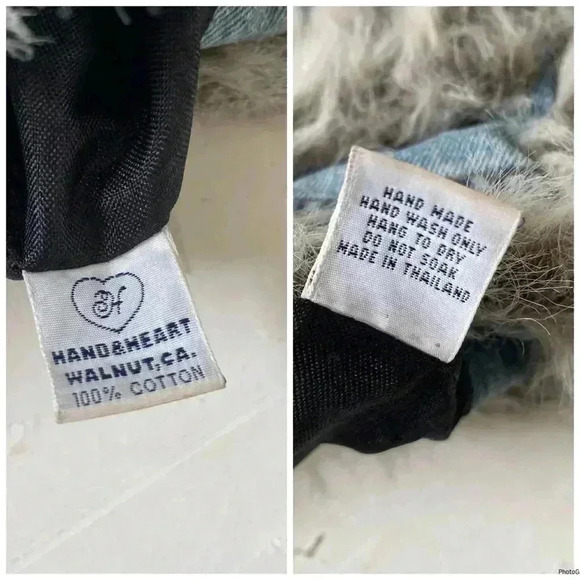 handheart jeans bag denim handmade shoulder bag - Picture 3 of 12